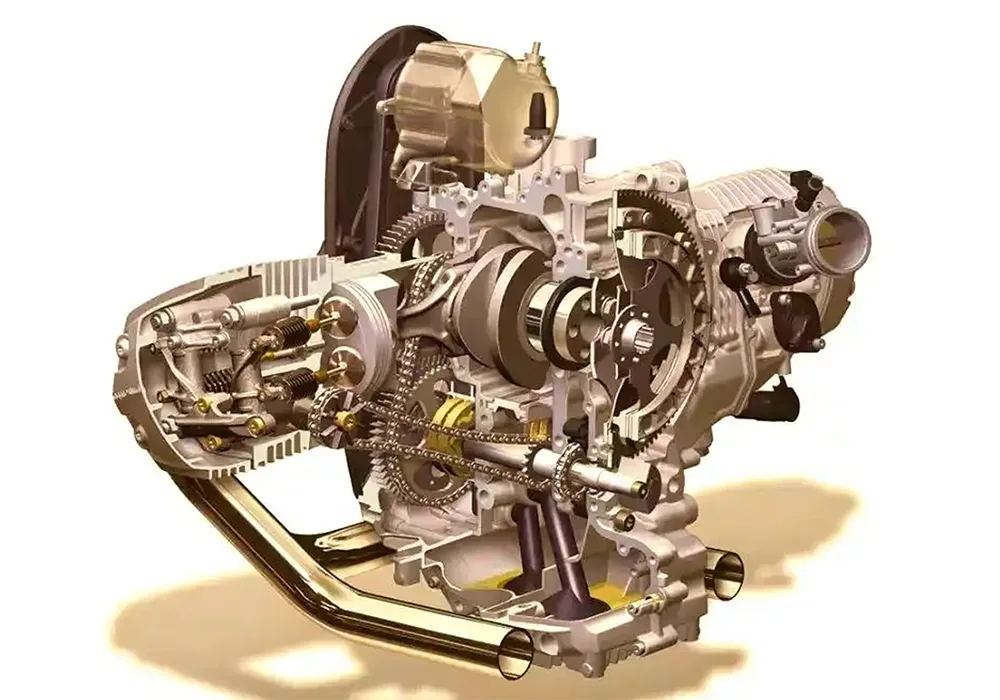 Sistem de transmisie a puterii de motocicletă și schimbarea angrenajelor